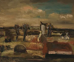 1931 Prints: Landscape, 1931. Creator: Constant Permeke