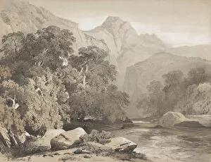 Alexandre Calame Collection: Landscape, 19th century. Creator: Alexandre Calame