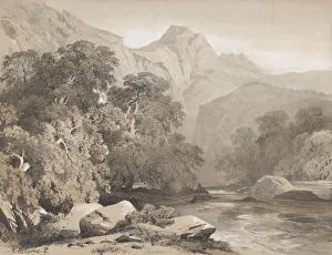 Sycamore Prints: Landscape, 19th century. Creator: Alexandre Calame
