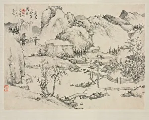 Landscape Album in Various Styles: Scenery of Mt. Changbai after Huang Gongwang, 1684