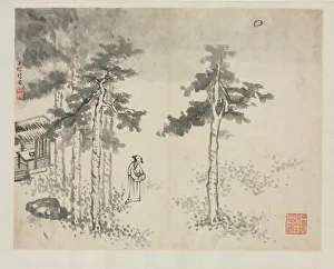 Landscape Album in Various Styles: Shibiao Waiting for the Moon, 1684. Creator: Zha Shibiao