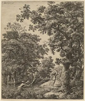 Arethusa Prints: Landscape with Alpheus and Arethusa. Creator: Anthonie Waterloo