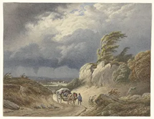 Approaching Prints: Landscape with approaching storm, 1849-1917. Creator: Matthijs Maris