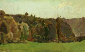 Rops Felicien Prints: Landscape in the Ardennes, 1882. Creator: Felicien Rops