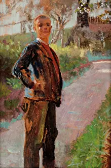 1913 Prints: Landscape with the Artist's Son on a Path