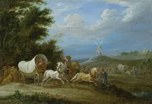 Speed Prints: Landscape with the Attack on a Covered Wagon by a Group of Riders