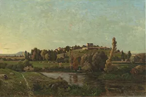 Auvergne Collection: Landscape in Auvergne, 1870. Creator: Henri-Joseph Harpignies