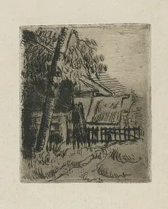 P Cezanne Prints: Landscape at Auvers, 1873. Creator: Paul Cezanne