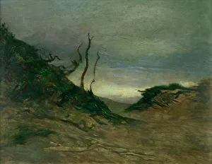 Desolate Prints: Landscape with bare trees, (c1880s) Creator: Petrus van der Velden