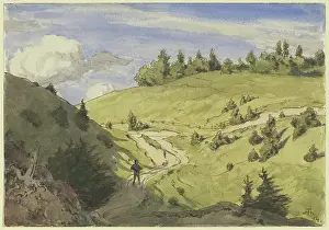 Sunny Prints: Landscape in the Black Forest, 1894. Creator: Hans Thoma
