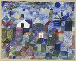 Dada Prints: Landscape in Blue, 1917. Creator: Klee, Paul (1879-1940)