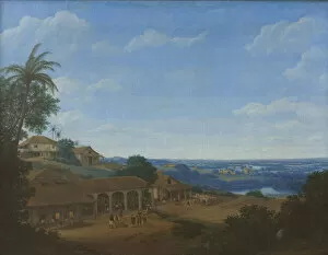 Native Americans Collection: Landscape in Brazil with Sugar Plantation, 1660. Creator: Post, Frans Jansz. (1612-1680)