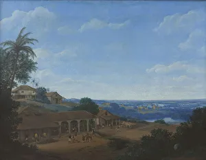 Plantation Prints: Landscape in Brazil with Sugar Plantation, 1660. Creator: Frans Post