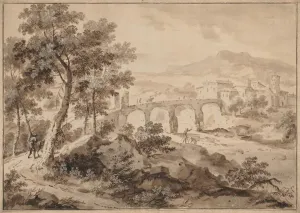 Marco Ricci Prints: Landscape with Bridge, 1700-1729. Creator: Marco Ricci (Italian, 1676-1729)