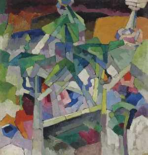 Aristarkh Vasilyevich 1882 1943 Gallery: Landscape with bridge, Kislovodsk, 1913