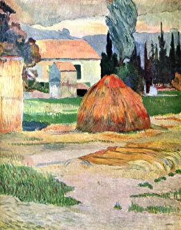 Images Dated 28th August 2008: Landscape in Brittany, 1888 (1939). Artist: Paul Gauguin