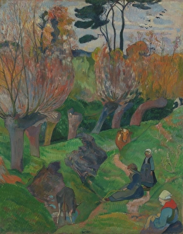 Paul Gaugin Prints: Landscape from Brittany, 1889. Creator: Paul Gauguin