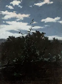 Edge Prints: Landscape with a Brushwood Fence, c1880. Creator: Witold Pruszkowski