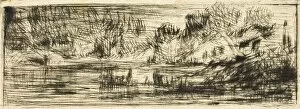 Riverside Gallery: Landscape, c. 1843. Creator: Charles Emile Jacque