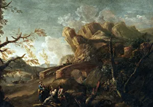 Outcrop Prints: Landscape, c1645. Creator: Salvator Rosa