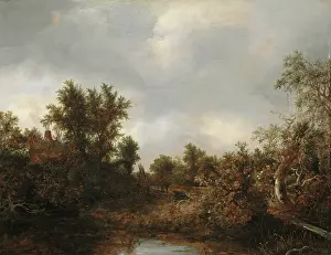 Chimneys Prints: Landscape, c1646. Creator: Jacob van Ruisdael