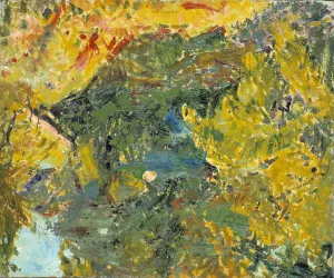 Oil On Paperboard Gallery: Landscape, ca. 1925. Creator: Alfred Henry Maurer