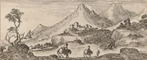 Landscape with Castle, 1641. Creator: Stefano della Bella