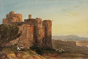 Cox David Prints: Landscape With Castle, 1820. Creator: David Cox the Elder