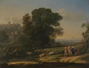 Daybreak Gallery: Landscape with Cephalus and Procris reunited by Diana, 1645. Artist: Lorrain, Claude (1600-1682)