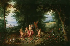 Gourd Prints: Landscape with Ceres (Allegory of Earth)