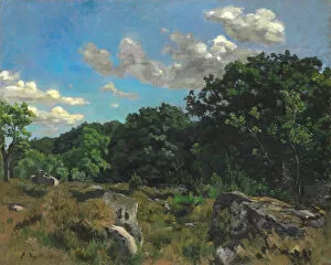 Landscape at Chailly, 1865. Creator: Frédéric Bazille