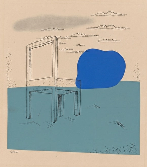 Empty Prints: Landscape with a chair, 1929-1930. Creator: Mikulas Galanda