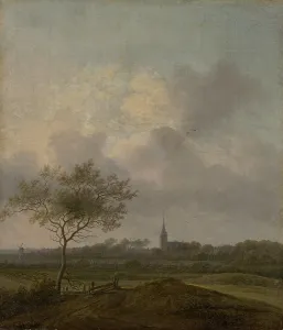 Van Der Prints: Landscape with church in Rijswijck, 1660. Creator: Jacob Pietersz. van der Croos