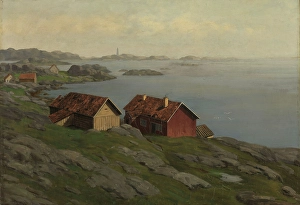 Landscape at the Coast, 1879. Creator: Betzy Rezora Berg