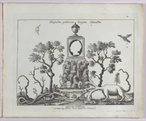 Shields Prints: Landscape containing fifteen silhouettes, 1793-1800. Creator: Anon