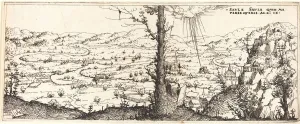 Landscape with the Conversion of Saint Paul, 1545. Creator: Augustin Hirschvogel Landscape with the Conversion of Saint Paul, 1545. Creator: Augustin Hirschvogel
