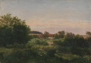 Dankvart Dreyer Prints: Landscape with a Cottage beside a Pond, 1831-1852. Creator: Dankvart Dreyer