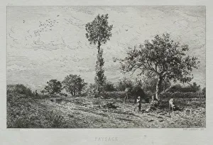 Charles émile Jacque French Gallery: Landscape. Creator: Charles-Emile Jacque (French, 1813-1894)