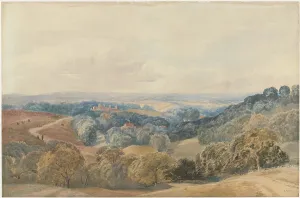 Landscape with Crieff Castle, 1865. Creator: Henry Jutsum