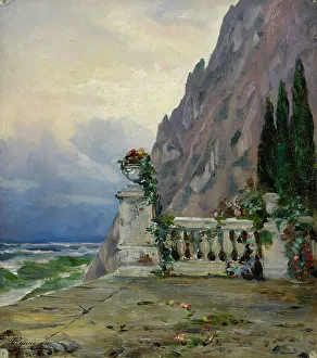 Crimean Prints: Landscape in Crimea, 1896. Creator: Arkhip Ivanovich Kuindzhi