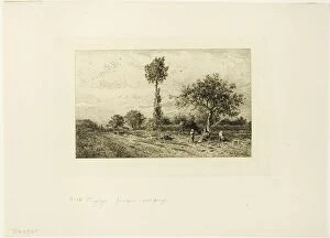 Winding Gallery: Landscape with Curving Road, 1849. Creator: Charles Emile Jacque