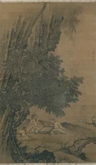 Landscape with Daoist Immortals Playing Weiqi, Ming dynasty (1368-1644), 15th century