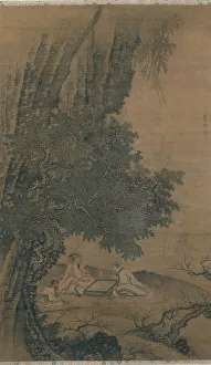 Landscape with Daoist Immortals Playing Weiqi, Ming dynasty (1368-1644), 15th century Landscape with Daoist Immortals Playing Weiqi, Ming dynasty (1368-1644), 15th century