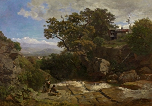 Plein Air Prints: Landscape in the Dauphine, 1854. Creator: Theodore Fourmois
