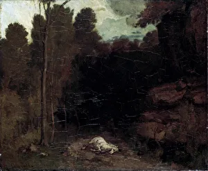 Landscape with a Dead Horse, 1850s. Artist: Gustave Courbet