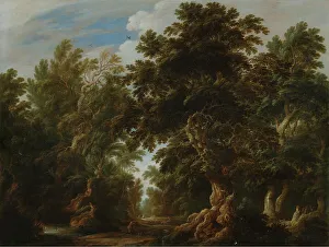 Landscape with a Deer Hunt, 1630. Creator: Alexander Keirincx