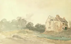Damage Prints: Landscape with Deserted Farmstead, 1825-1849. Creator: Cornelius Varley