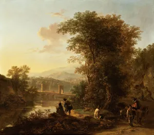 Utrecht Prints: Landscape with a Draftsman, c1645. Creator: Jan Dirksz Both