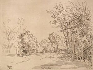 Anne Claude Philippe De Gallery: Landscape after Durer.n.d. Creator: Caylus, Anne-Claude-Philippe de