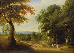 Lakeside Prints: Landscape with Entrance to a Forrest